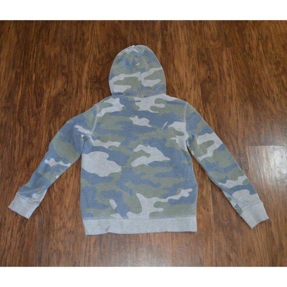 Eddie Bauer Hoodie Boys M 10/12 Multicolor Camouflage Woodland Pattern Pullover - Picture 2 of 7